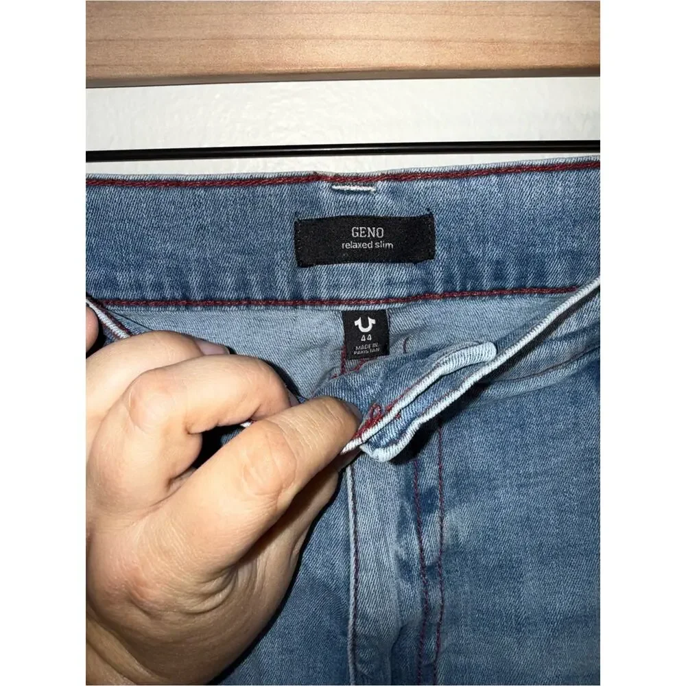 TRUE RELIGION Gene Slim Men’s Straight Leg Classic denim Jeans 44